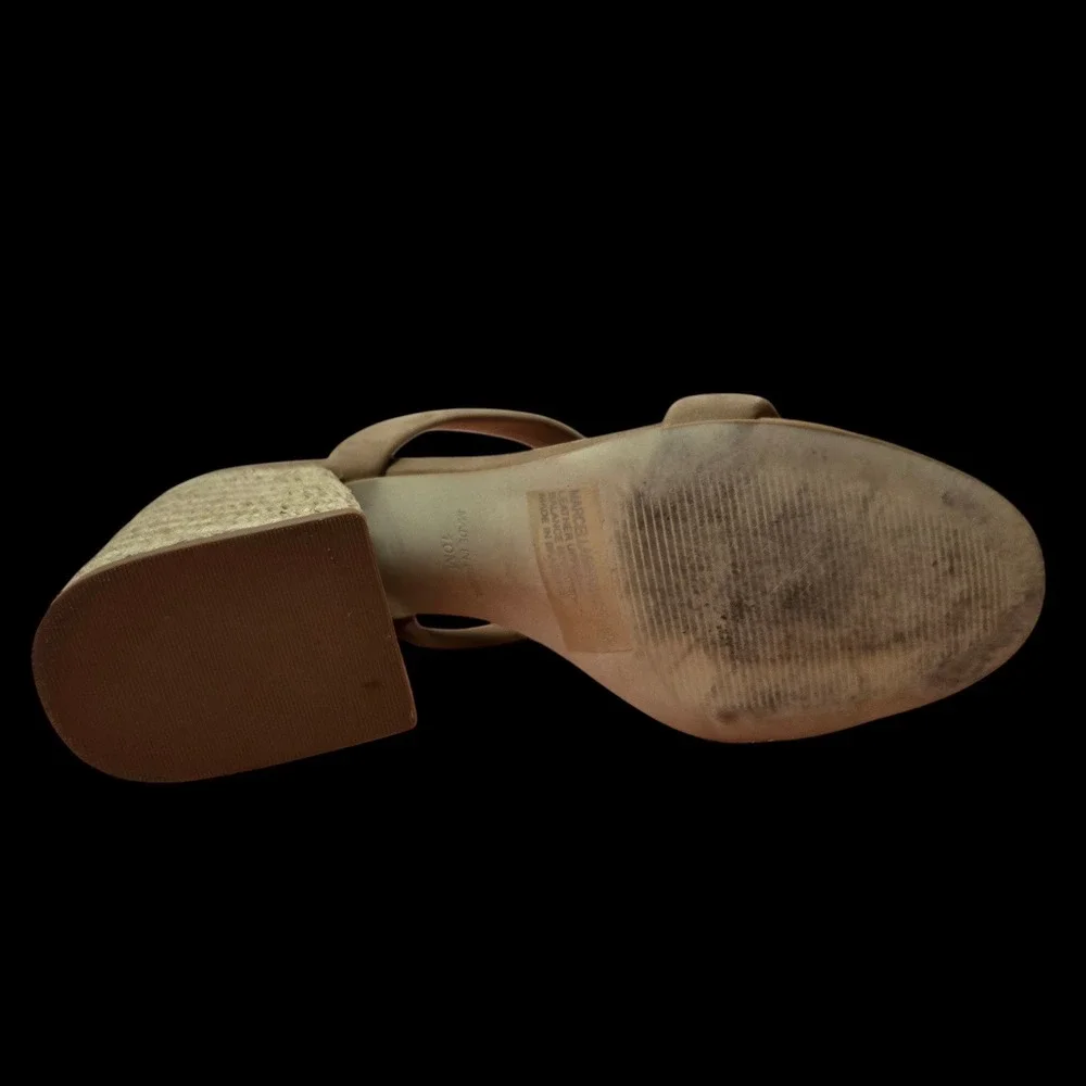 Steve Madden Marcella Tan Suede Espadrille Block Heel Sandals MARC10S1 Size 10M - Picture 7 of 11